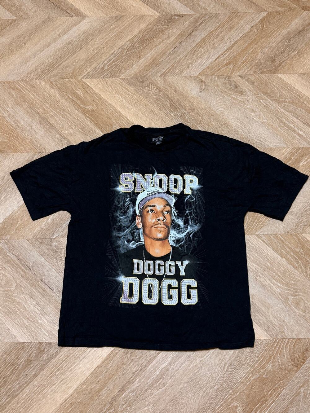 Snoop Dogg Dogg Supply Black Portrait Rap Graphic Tee Large